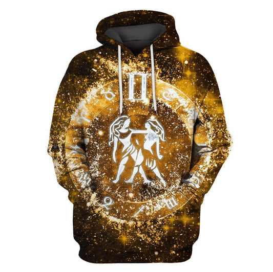 3D Zodiac Gemini Hoodie NTH150807-Apparel-NTH-Hoodie-S-Vibe Cosy™