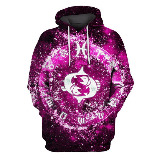 3D Zodiac Pisces Hoodie NTH150808-Apparel-NTH-Hoodie-S-Vibe Cosy™