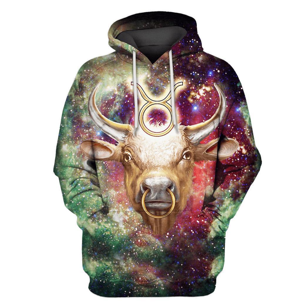 3D Zodiac Taurus Hoodie NTH150820-Apparel-NTH-Hoodie-S-Vibe Cosy™