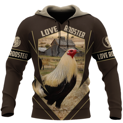 Premium Rooster 3D All Over Printed Unisex Shirts