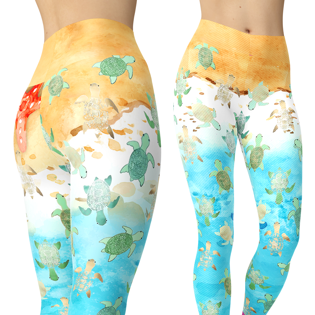 BABY TURTLES CAPRIS-Apparel-HD09-Legging-S-Vibe Cosy™