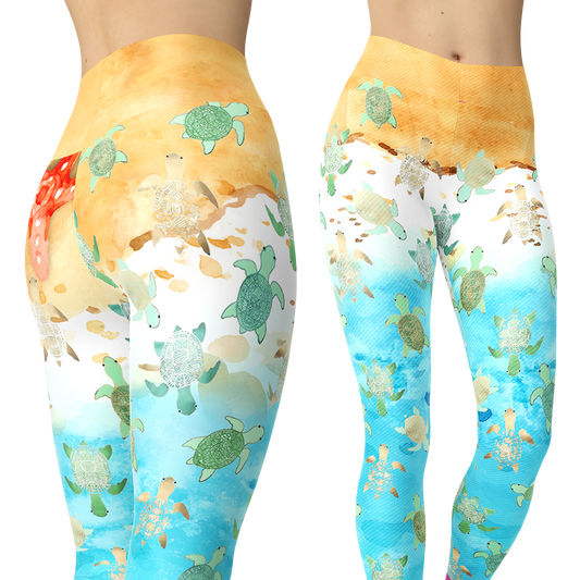 BABY TURTLES CAPRIS-Apparel-HD09-Legging-S-Vibe Cosy™