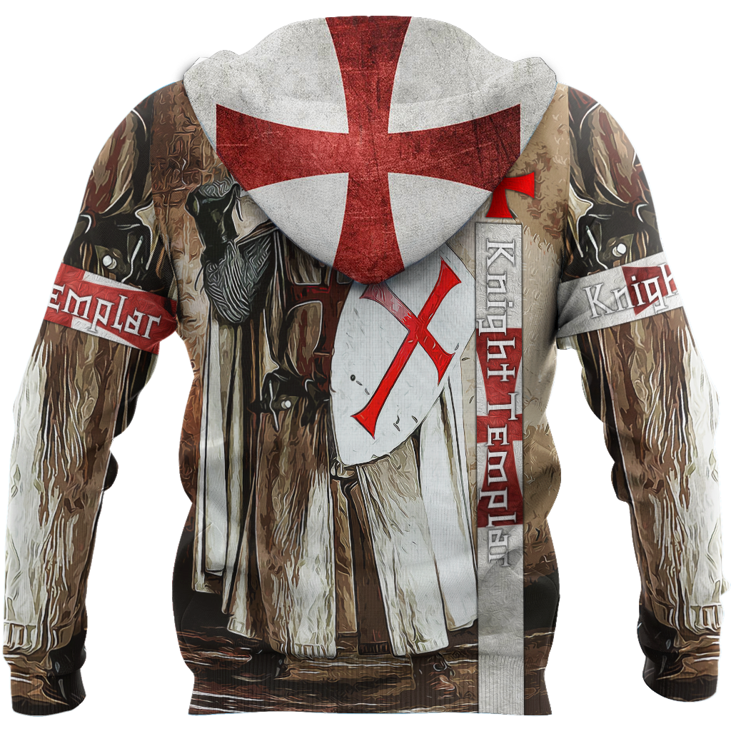 Premium Knight Templar Shield And Sword All Over Printed Shirts For Men And Women MEI