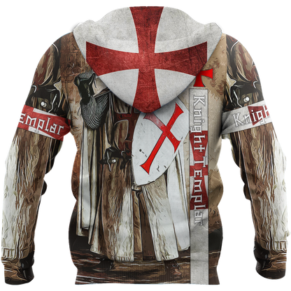 Premium Knight Templar Shield And Sword All Over Printed Shirts For Men And Women MEI