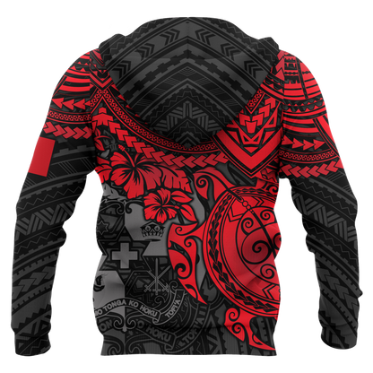 Tonga in My Heart Polynesian Tattoo Style 3D Printed Shirts TT0025-Apparel-TT-Hoodie-S-Vibe Cosy™