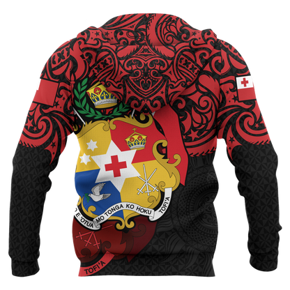 Tonga in My Heart Polynesian Tattoo Style 3D Printed Shirts TT0030-Apparel-TT-Hoodie-S-Vibe Cosy™