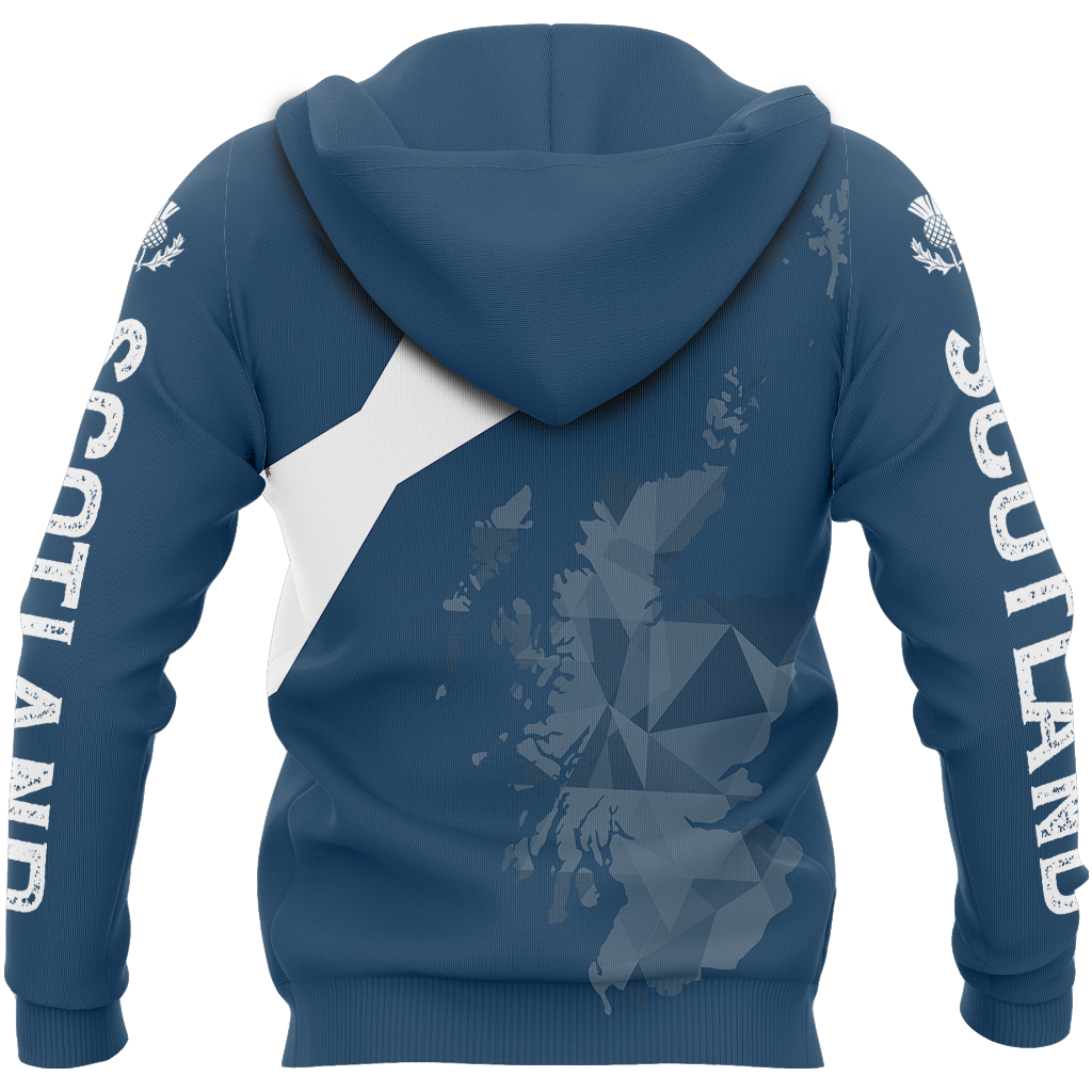 Scotland Map Polygon Style Pullover Hoodie NNK 1508-Apparel-PL8386-Zip Hoodie-S-Vibe Cosy™
