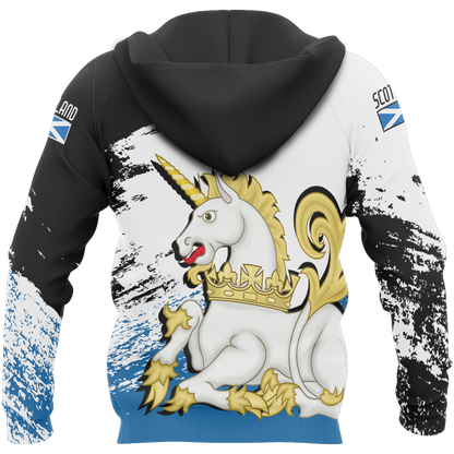 Scotland Royal Unicorn Pullover Hoodie-Apparel-HD09-Zip Hoodie-S-Vibe Cosy™