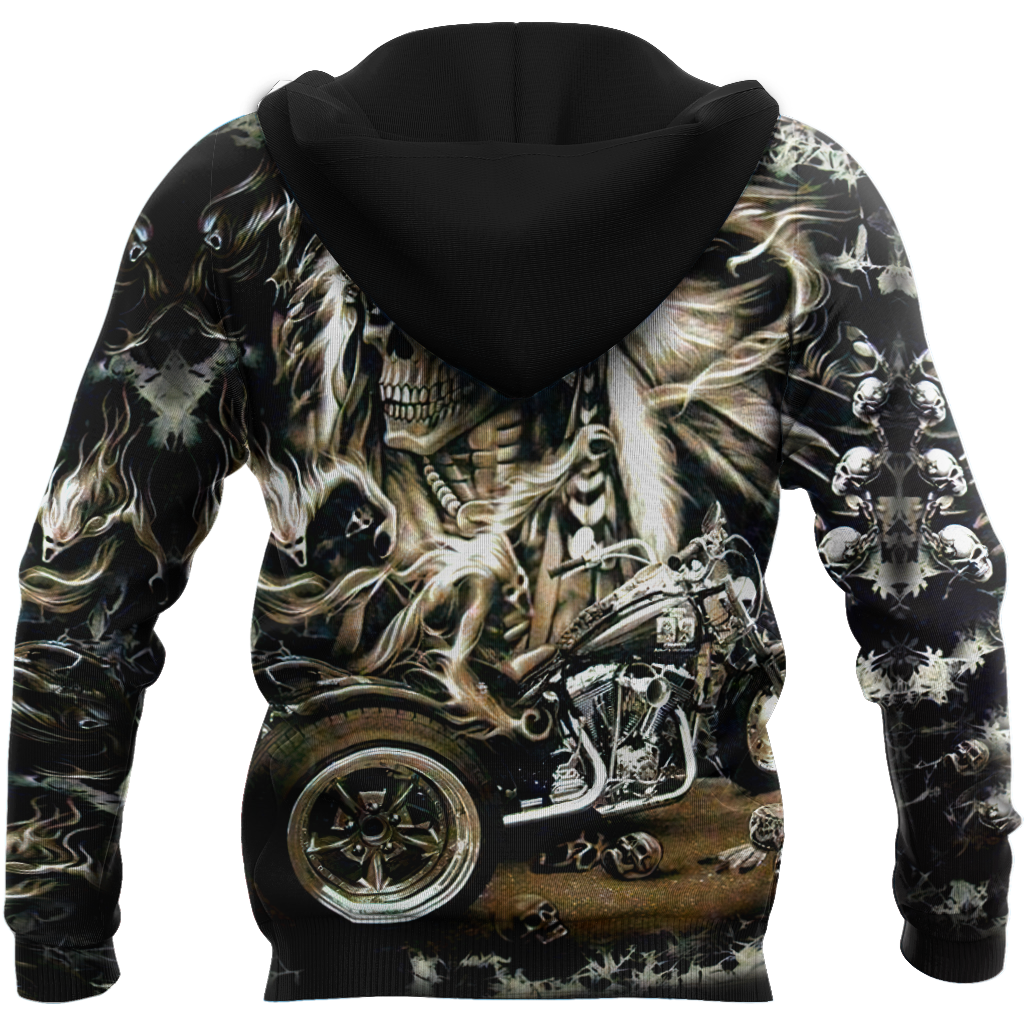 Skull Motorbike Hoodie 3D All Over Printed Shirts For Men HHT21072006-Apparel-LAM-Hoodie-S-Vibe Cosy™