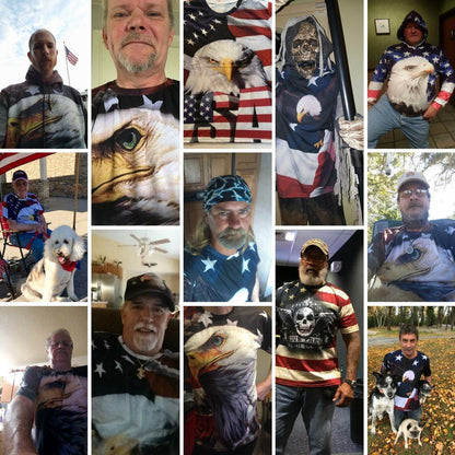 FLYING EAGLE USA FREEDOM T-SHIRT HG1083-Apparel-HG-T-shirt-S-Vibe Cosy™