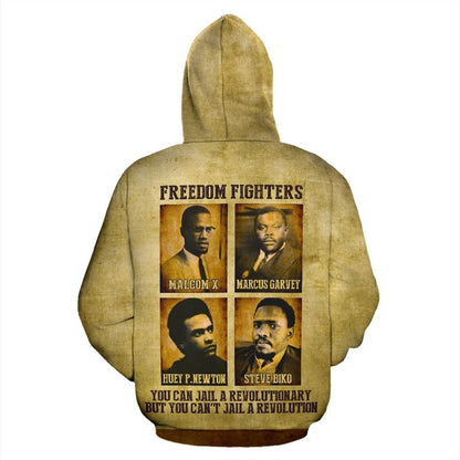 African Hoodie - Africa Black Civil Leaders-ALL OVER PRINT HOODIES-HPArt-Men-S-Black-Vibe Cosy™