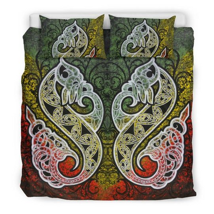 Maori manaia bedding set painting-Bedding-PL8386-Twin-Vibe Cosy™