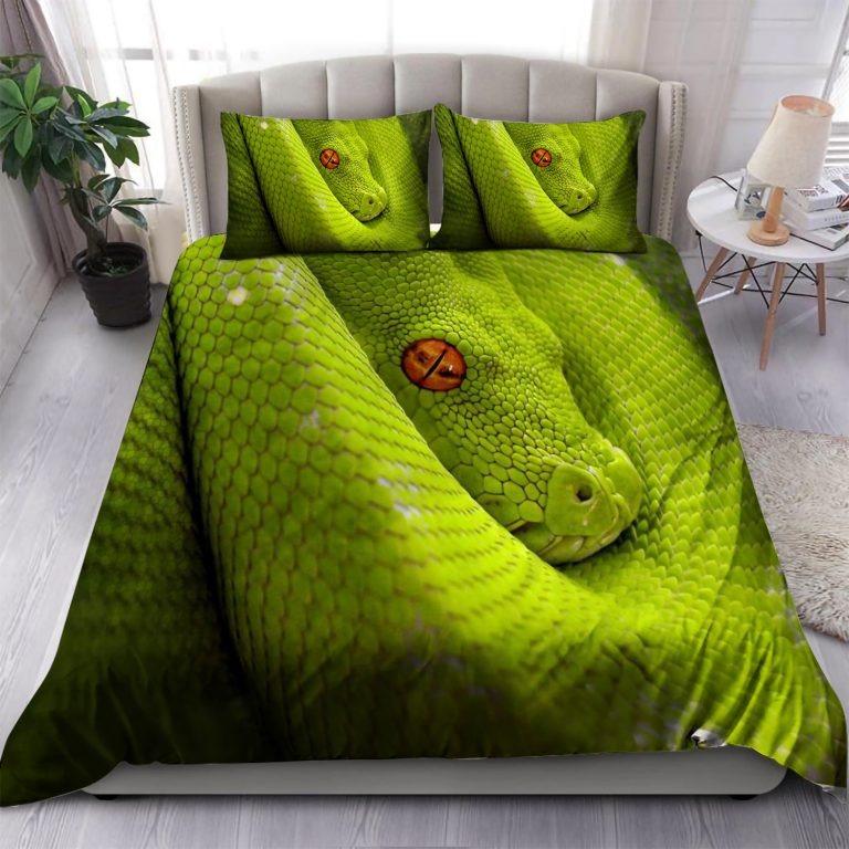 Green Tree Python Bedding Set Bedding Set TA0624203-Quilt-TA-Twin-Vibe Cosy™