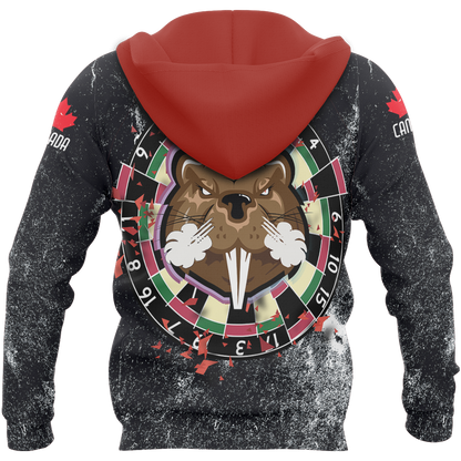 Canada Darts Pullover Hoodie PL-Apparel-PL8386-Hoodie-S-Vibe Cosy™