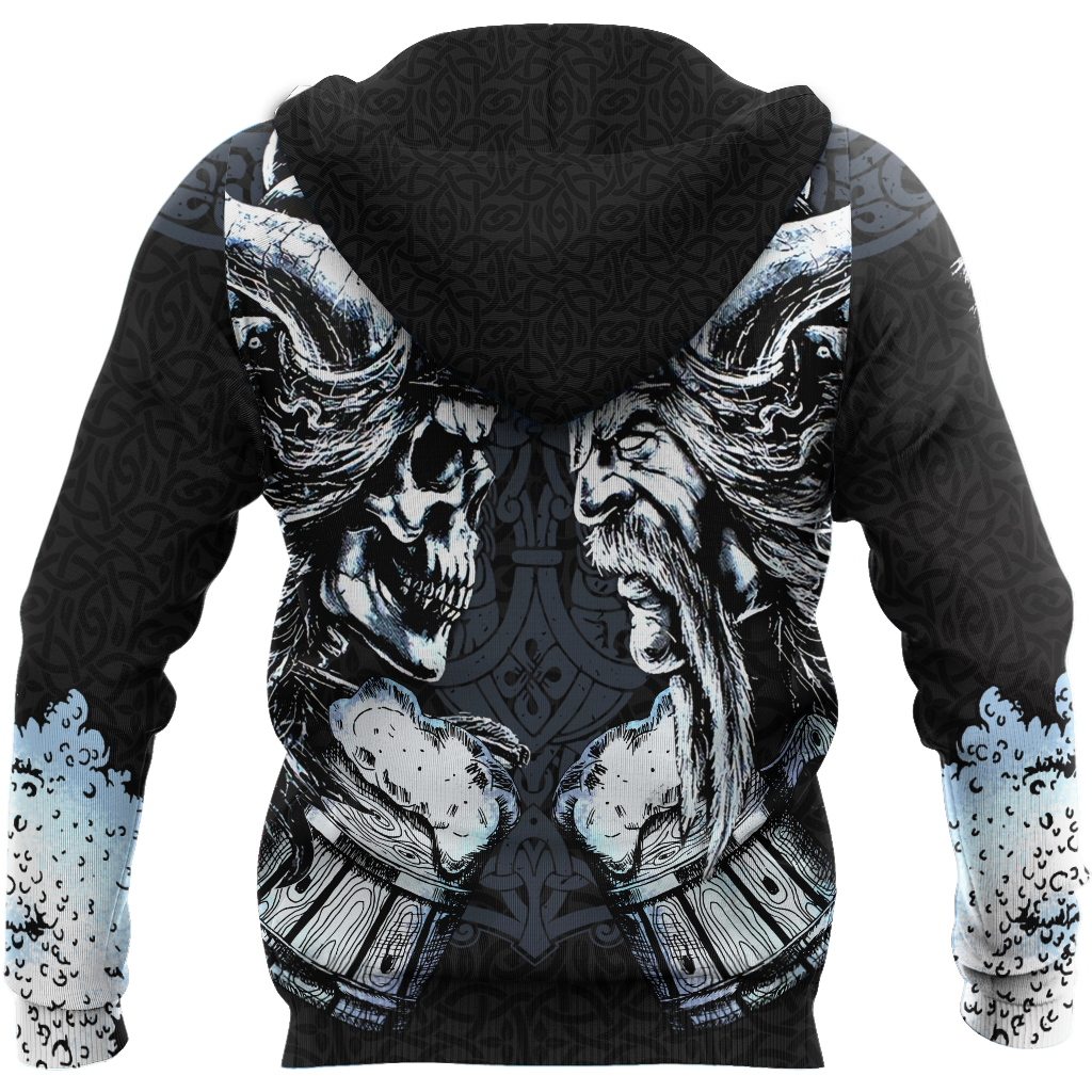 Love beer skull & viking 3D all over printed for man and women-Apparel-PL8386-Hoodie-S-Vibe Cosy™