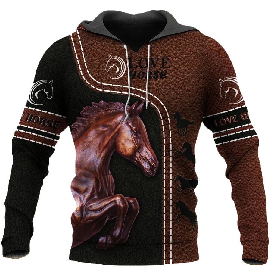 Love Horse 3D All Over Printed Shirts For Men And Women TN