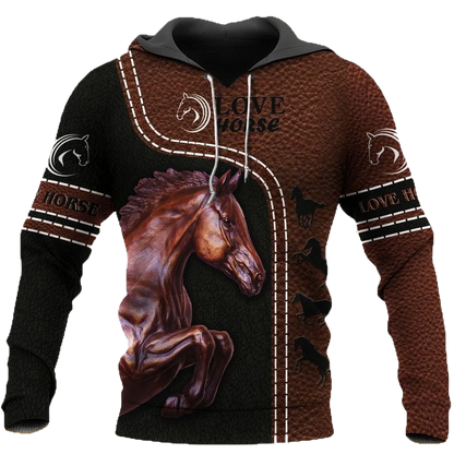 Love Horse 3D All Over Printed Shirts For Men And Women TN