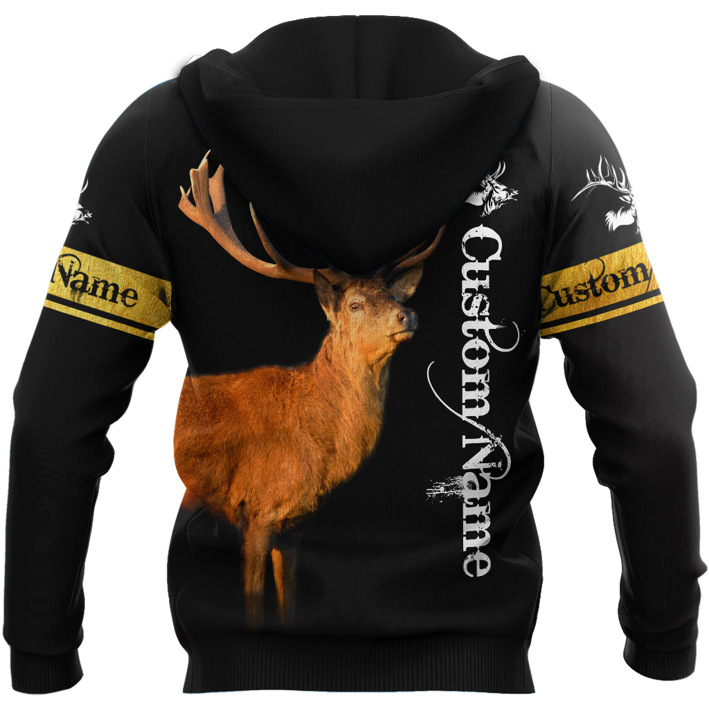 Custom Name - Love Deer 3D All Over Printed Shirts For Men And Woman