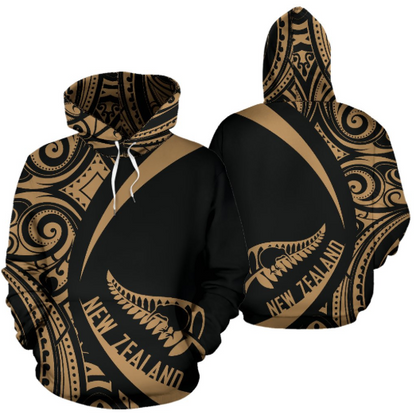 New Zealand Maori Hoodie - Circle Style 02 J1-Apparel-Khanh Arts-Hoodie-S-Vibe Cosy™