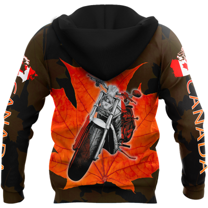 Canada Motorcycle 3D Hoodie HHT29072001-LAM-Apparel-LAM-Hoodie-S-Vibe Cosy™