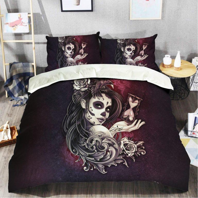 Sugar Skull Bedding Set TA0706205-Quilt-TA-Twin-Vibe Cosy™