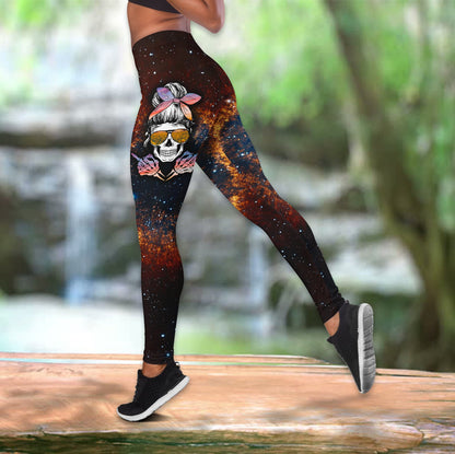 I Do What I Want Skull Combo Tank Top + Legging DQB09082001