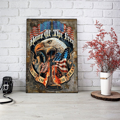 US Army Veteran Poster Vertical 3D Printed