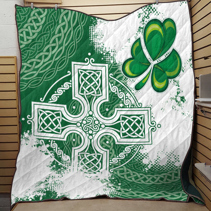 Celtic Cross 3D All Over Printed Quilt