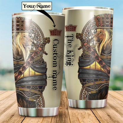 Custom Name King Lion Tumbler