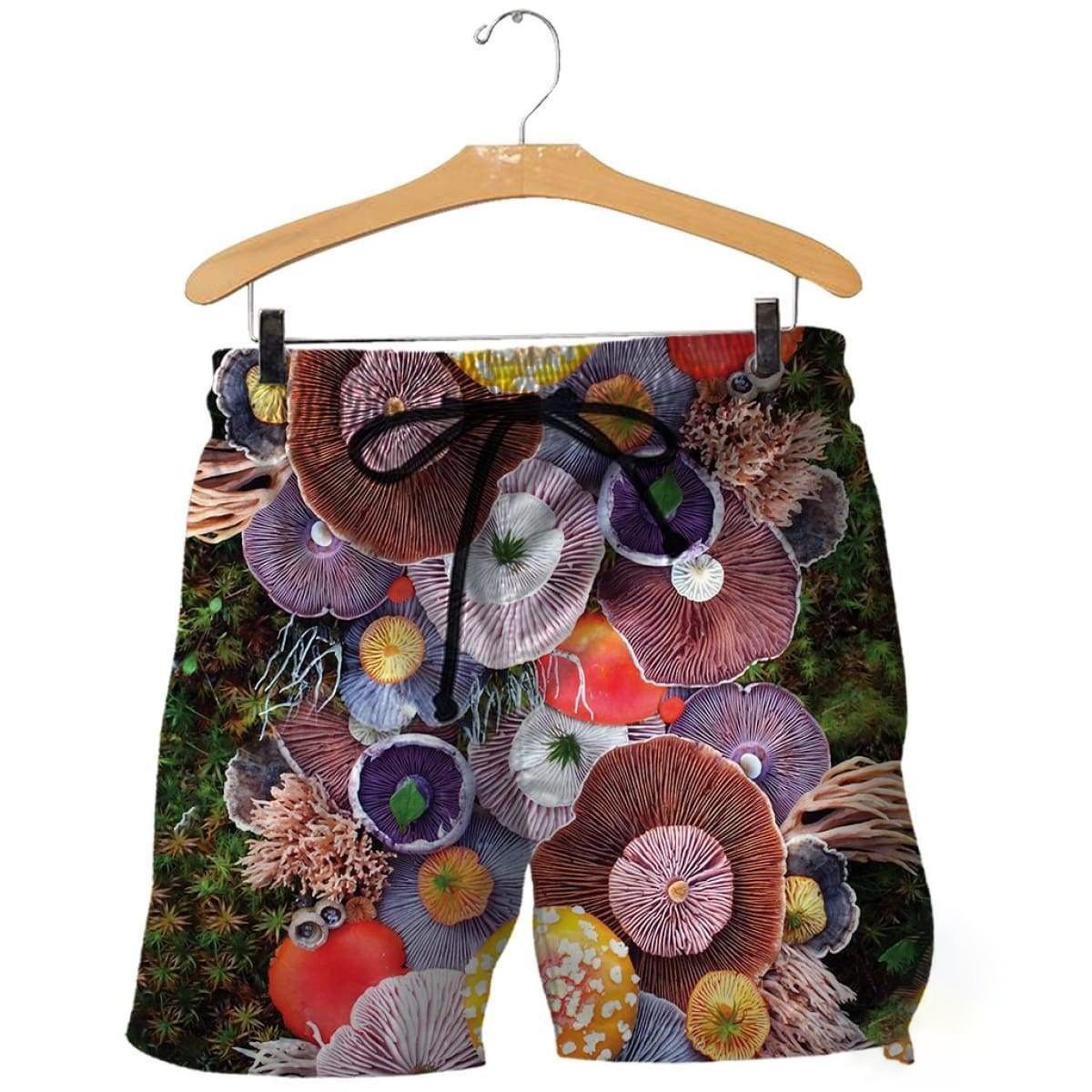 3D ALL OVER PRINTED MUSHROOM SHIRTS-Apparel-NTH-Shorts-S-Vibe Cosy™