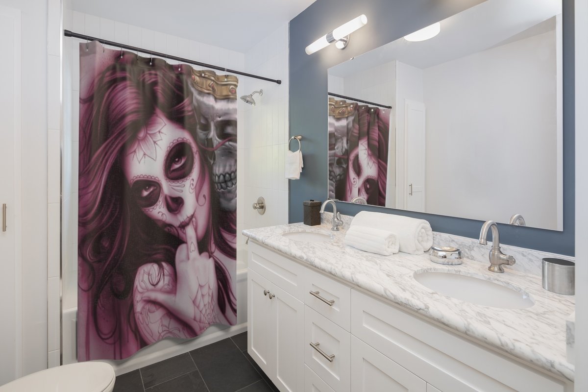 Immortal lover shower curtains-Home Decor-Printify-72x72-Vibe Cosy™