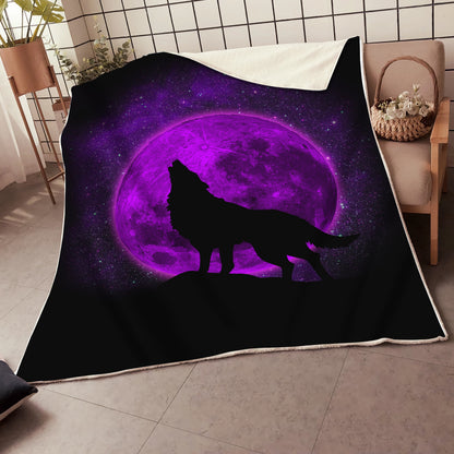 Wolf 3D All Over Printed Blanket