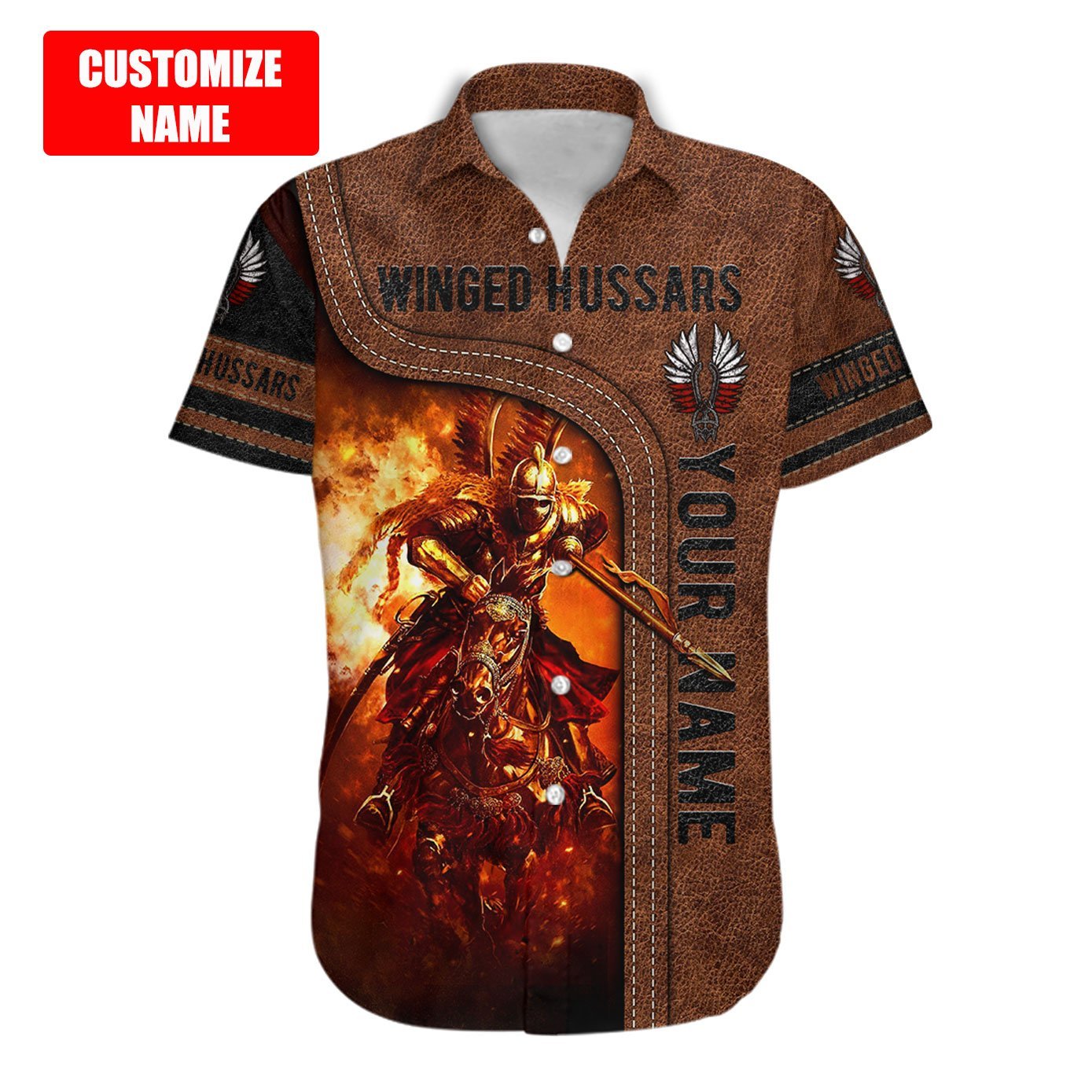Premium Winged Hussars Best Custom name 3D Printed Shirts