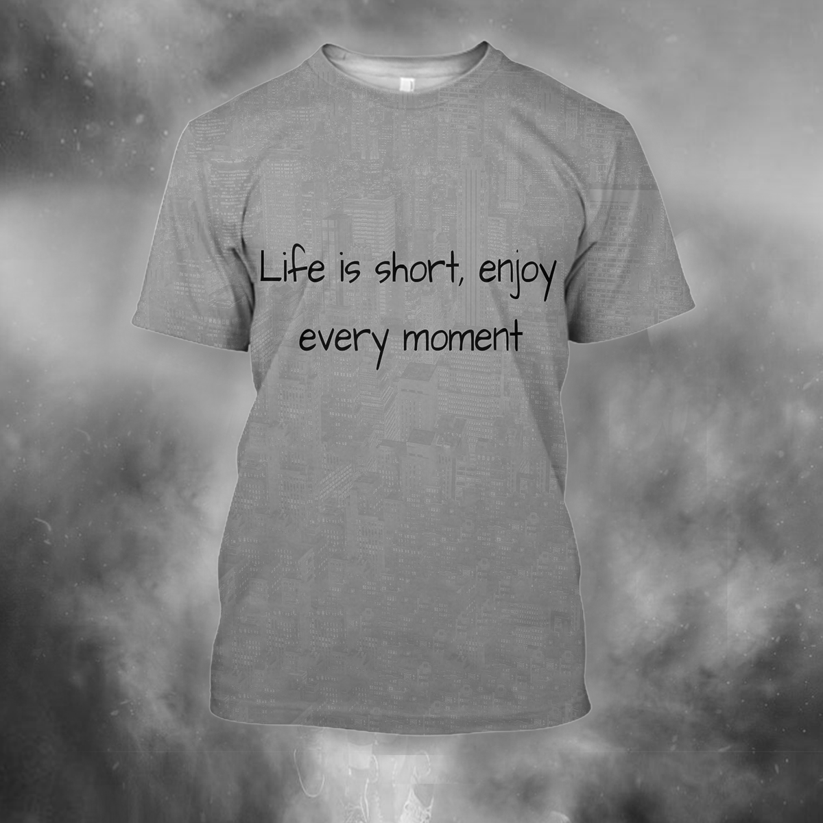 3D All Over Print Enjoy Every Moment-Apparel-PHLong-T-Shirt-S-Vibe Cosy™