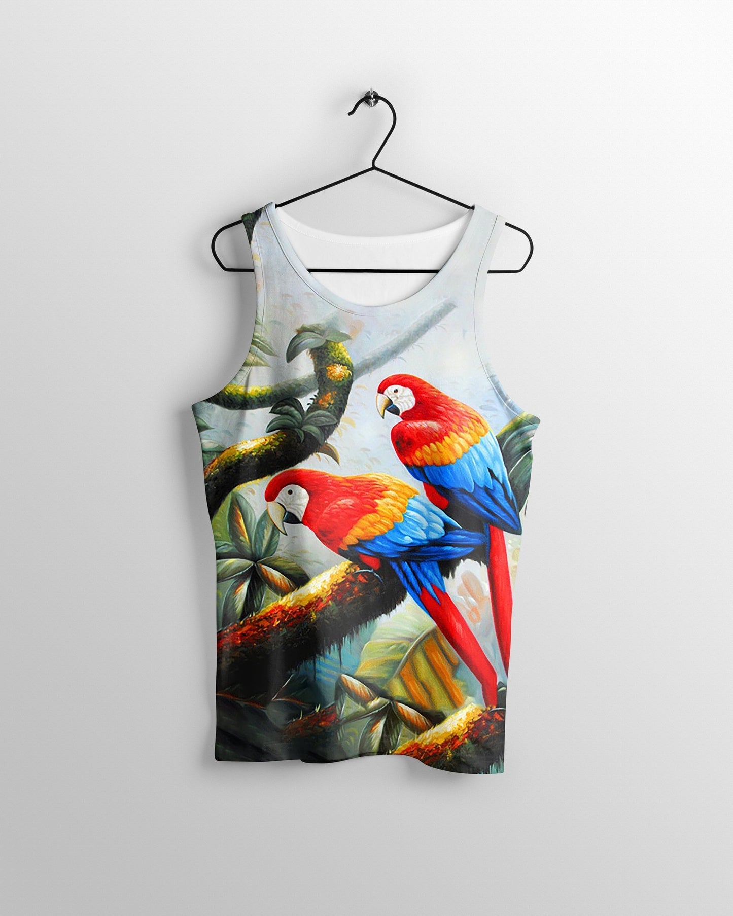 3D Printed Parrot PHL1150-Apparel-PHL-Tank top-S-Vibe Cosy™