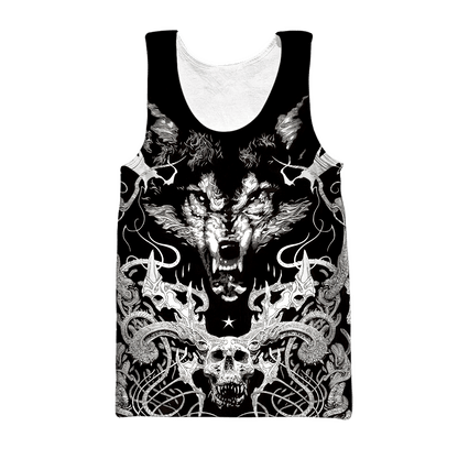 3D All Over Printed Wolf Tattoo Unisex Shirts AM102066