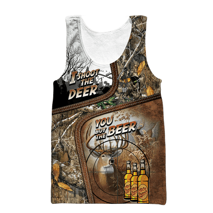 I shoot the Deer you buy the Beer  3D All Over Print Hoodie AM092054