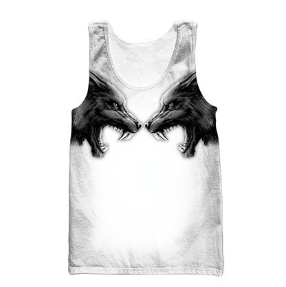 Tattoo wolf 3D hoodie shirt for men and women AM102014S