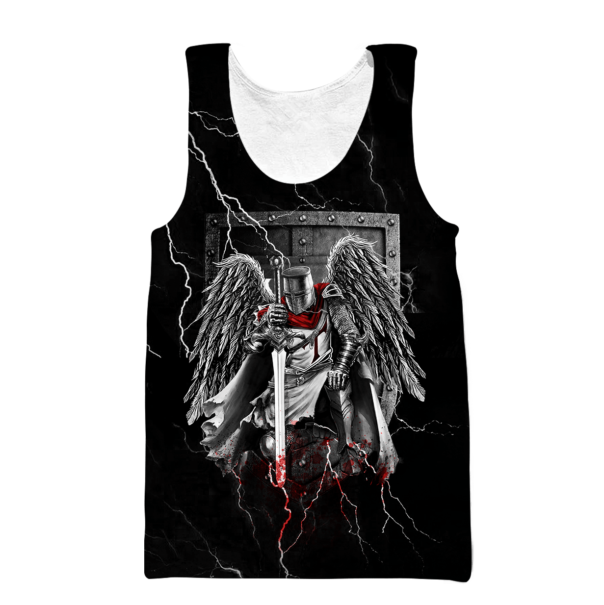 Knight templar 3D all over printed for men and women