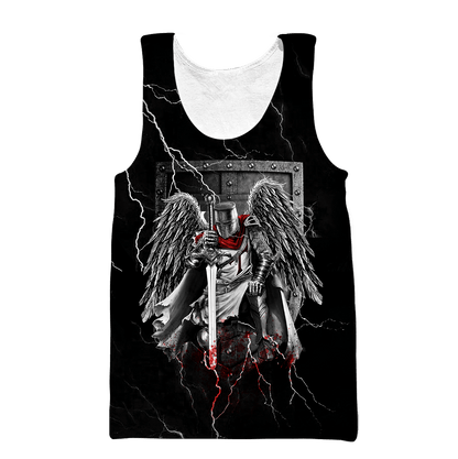 Knight templar 3D all over printed for men and women