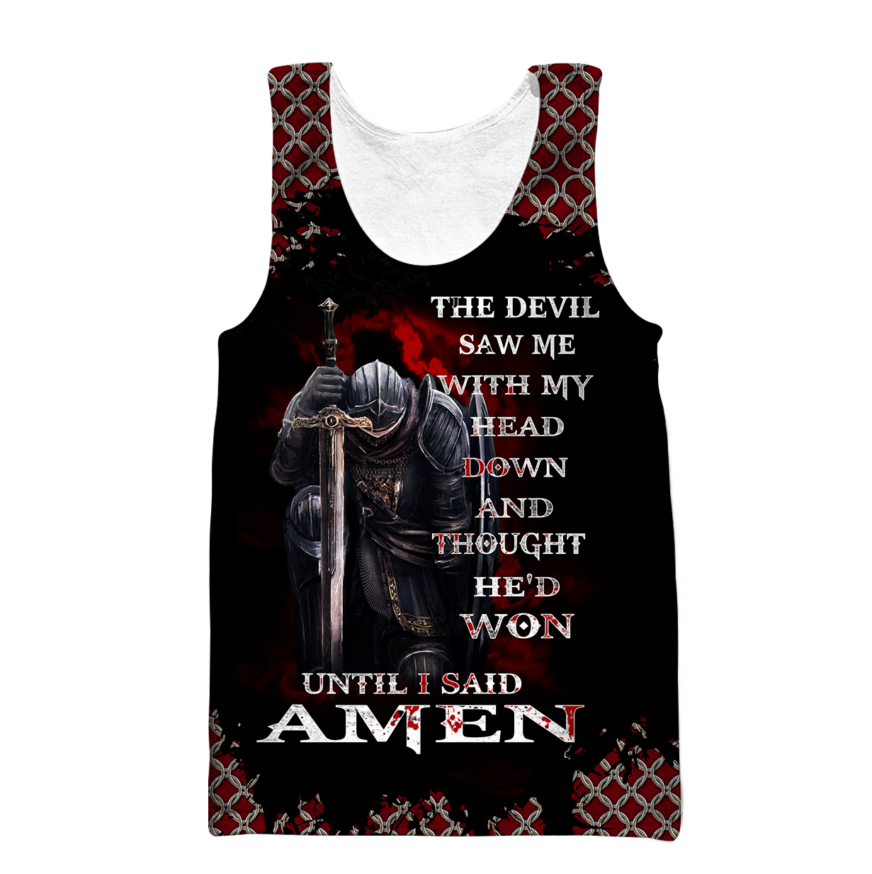 Knight templar 3D all over printed shirt and short for men and women