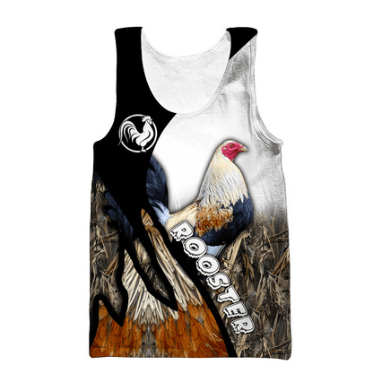 Love Rooster All 3D Over Printed Unisex Hoodie ML