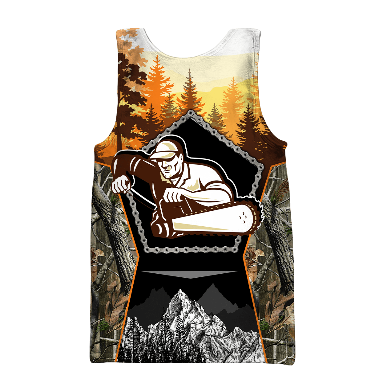 All Over Printed Lumberjack Hoodie AM092042-MEI