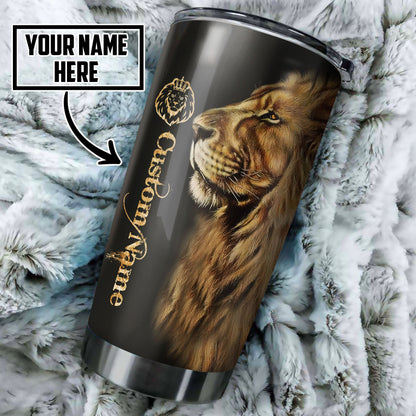 Custom Name King Lion Tumbler