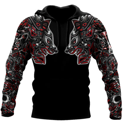 Wolf Tattoo 3D All Over Printed Unisex Shirts No 02