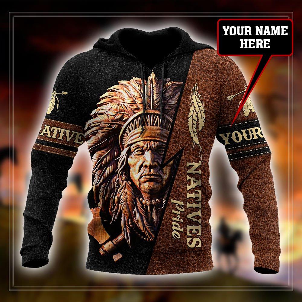Customize Name Native American 3D All Over Printed Unisex Shirt