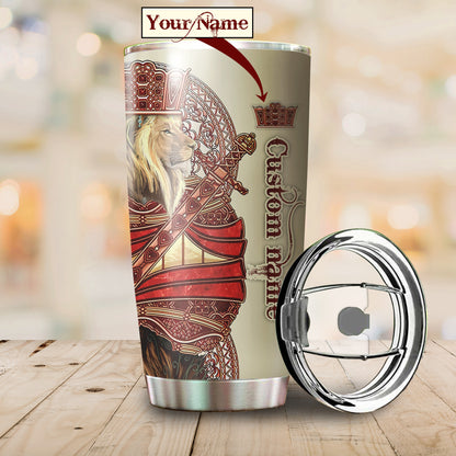 Custom Name King Lion Tumbler