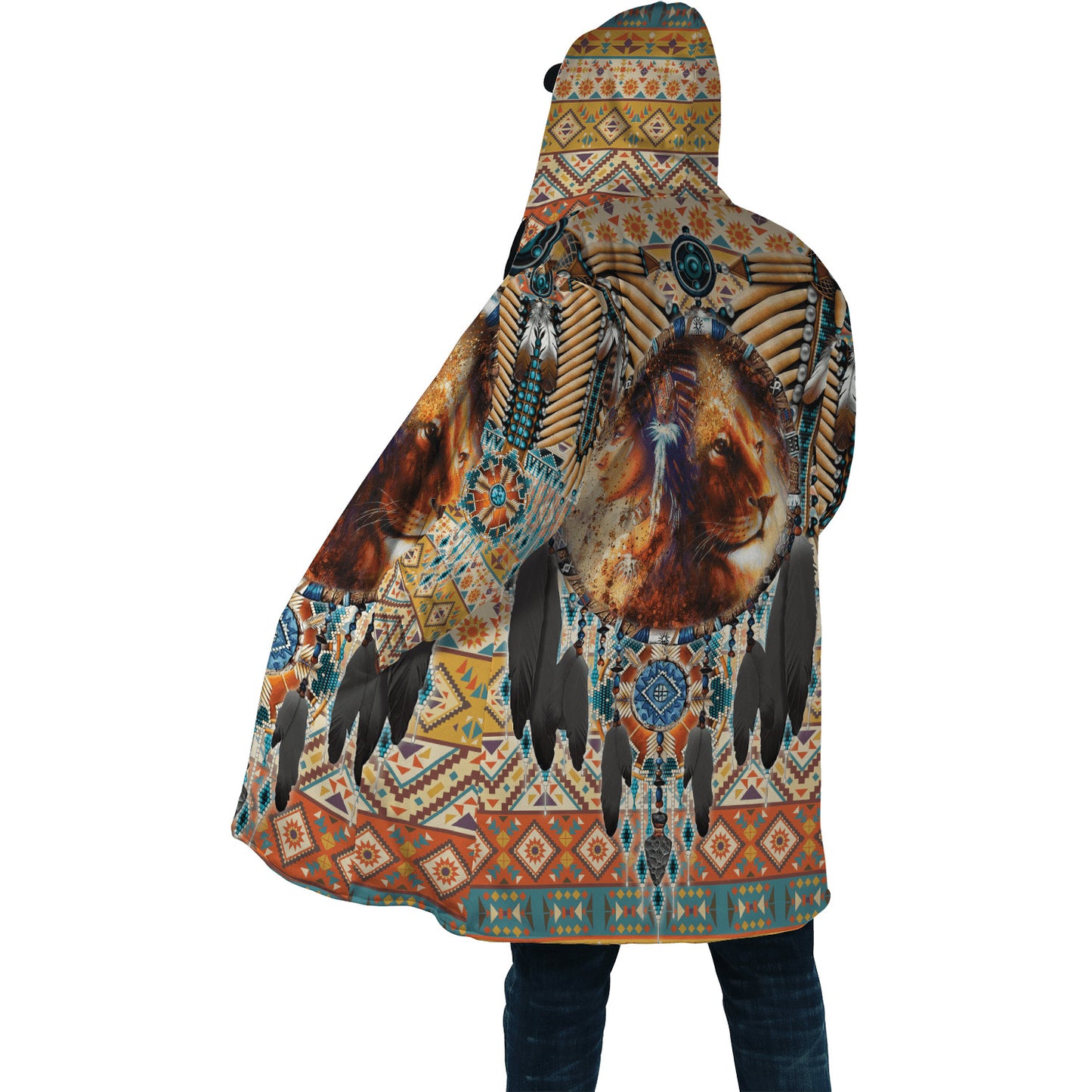 Lion Native American 3D All Over Printed Unisex Shirts