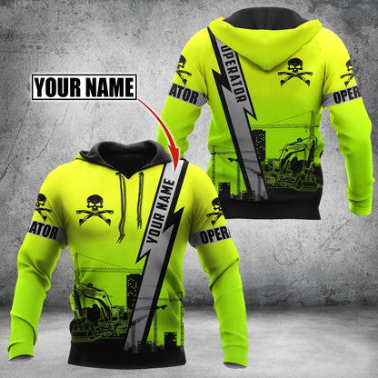 Customize Name Heavy Equipment Operator 3D All Over Printed Unisex Shirt