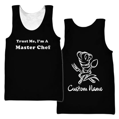 Custom Name Master Chef 3D All Over Printed Unisex Shirts